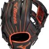 11.5 Inch Mizuno MVP Prime SE GMVP1154PSE8-Black/Red Adult Infield Baseball Glove
