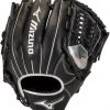 11.75 Inch Mizuno MVP Prime SE GMVP1175PSE8-Black/Silver Adult Infield Baseball Glove