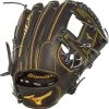11.75 Inch Mizuno Pro GMP2BK-600S Adult Infield Baseball Glove 312665