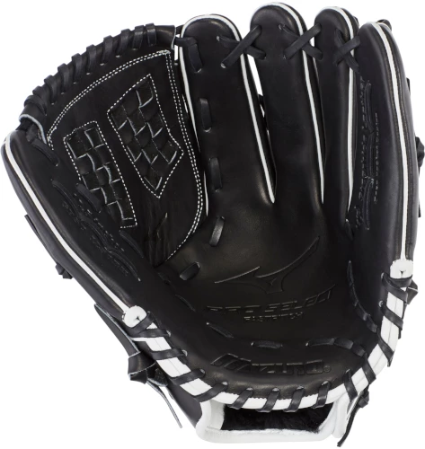 12.5 Inch Mizuno Pro Select GPSF1250BK Women's Fastpitch Softball Glove 312771 4 12.5 Inch Mizuno Pro Select GPSF1250BK Women's Fastpitch Softball Glove 312771 - Image 2