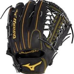 12.75 Inch Mizuno Pro GMP2BK-700DS Adult Outfield Baseball Glove 312662