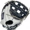 33 Inch Rawlings Liberty Advanced Color Series RLACM33FPN Women's White/Navy Fastpitch Softball Catcher Mitt
