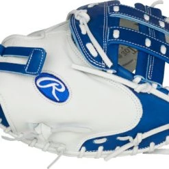 33 Inch Rawlings Liberty Advanced Color Series RLACM33FPR Women's White/Royal Fastpitch Softball Catcher Mitt -Deals Ball Gloves Store 33 inch rawlings liberty advanced color series rlacm33fpr women s white royal fastpitch softball catcher mitt 17 1