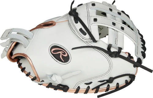 33 Inch Rawlings Liberty Advanced Color Series RLACM33FPRG Women's White/RoseGold/Black Fastpitch Softball Catcher Mitt 5 33 Inch Rawlings Liberty Advanced Color Series RLACM33FPRG Women's White/RoseGold/Black Fastpitch Softball Catcher Mitt - Image 3