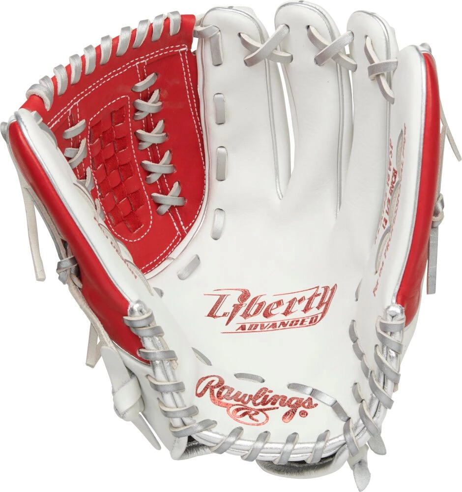 12.5 Inch Rawlings Liberty Advanced Color Series 4.0 Women's Fastpitch Softball Glove RLA125-18WSP 4 12.5 Inch Rawlings Liberty Advanced Color Series 4.0 Women's Fastpitch Softball Glove RLA125-18WSP - Image 2