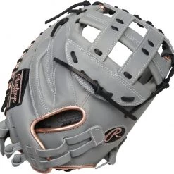 34 Inch Rawlings Liberty Advanced Color Series 4.0 Women's Fastpitch Softball Catcher's Mitt RLACM34FPGRG