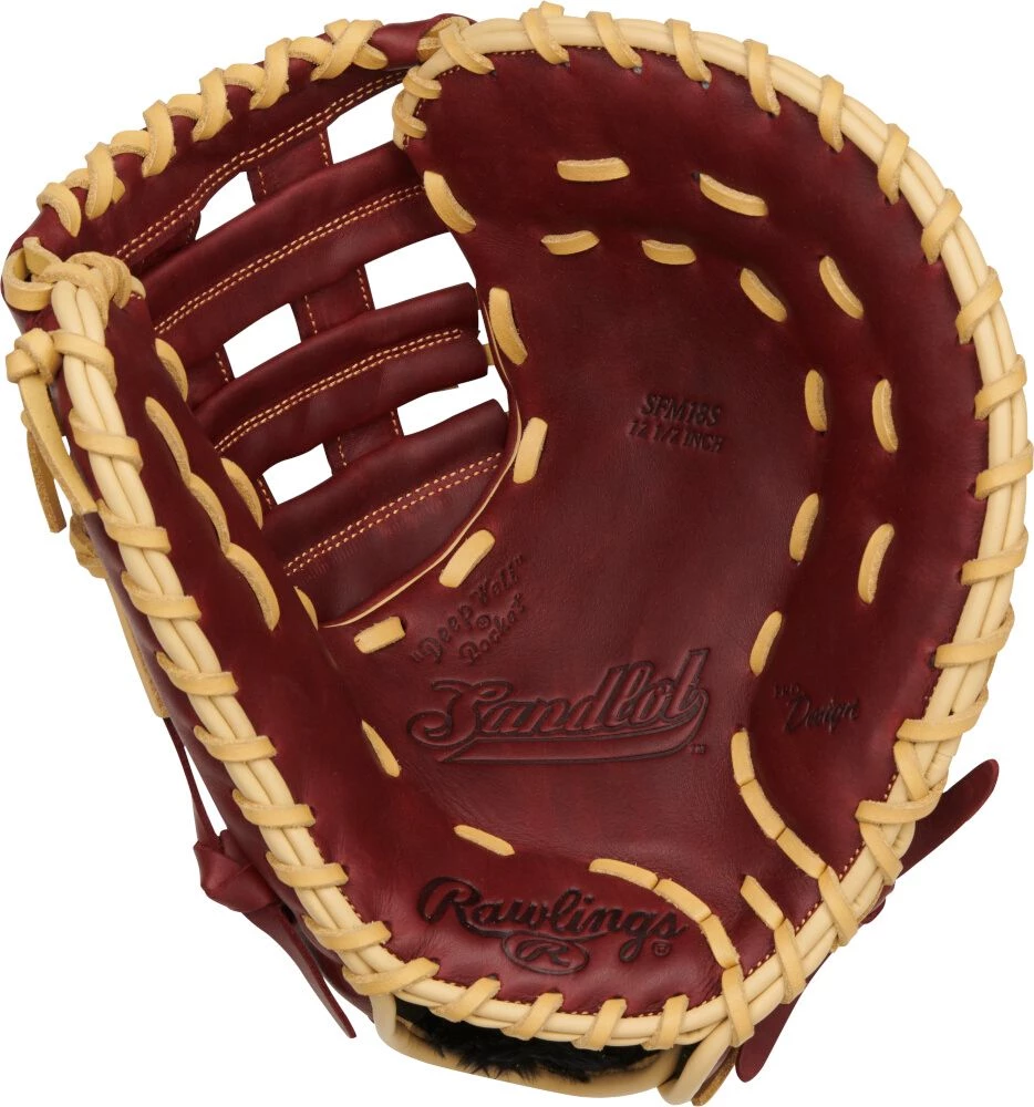 12.5 Inch Rawlings Sandlot Adult Baseball Firstbase Mitt SFM18S 4 12.5 Inch Rawlings Sandlot Adult Baseball Firstbase Mitt SFM18S - Image 2