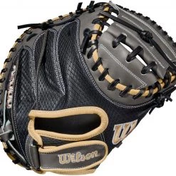 33 Inch Wilson A2000 SuperSkin Pedroia Fit PF33 Adult Baseball Catcher Mitt WBW10016233